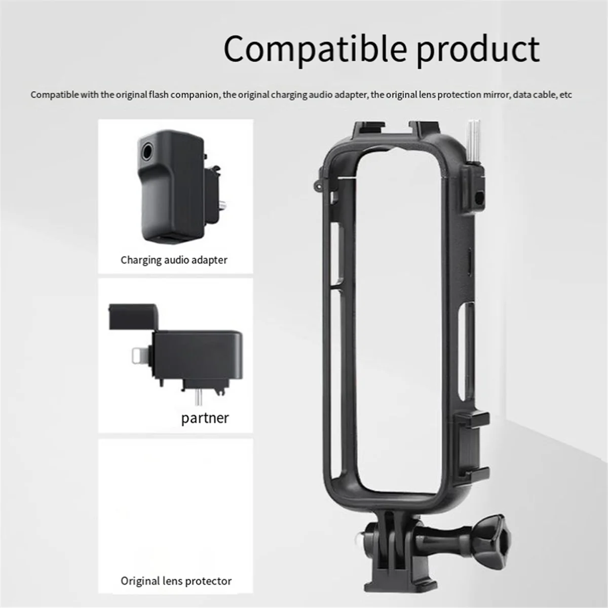 Отлично! Аксессуары для Insta360 X4, палка для селфи, защитная рамка, заполняющий светильник, штатив, предотвращает падение и снижение удара