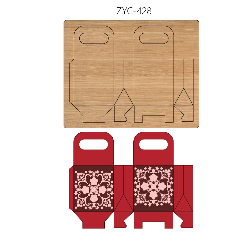 ZYC-428 Box Wooden Cutting Mold, Suitable for Die-Cutting Machines