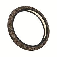Universal Thickened Tree Camo Steering Wheel Cover 15 Inch Anime Car Accessories for Men Women Fit for Most Sedan SUV