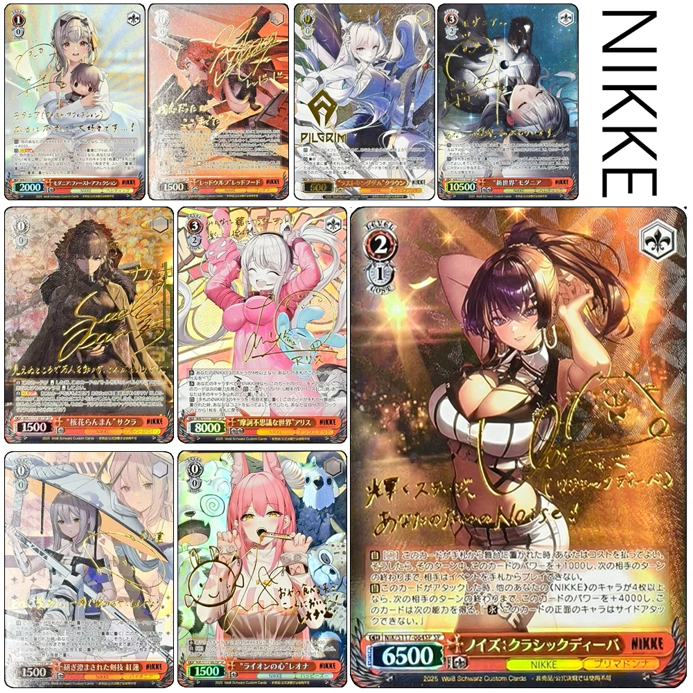 

NIKKE DIY Scarlet SnowWhite Harran Rapunzel Rapunzel Modernia Drake Vesti Texture GoldSignature Rainbow Glitter collectible card
