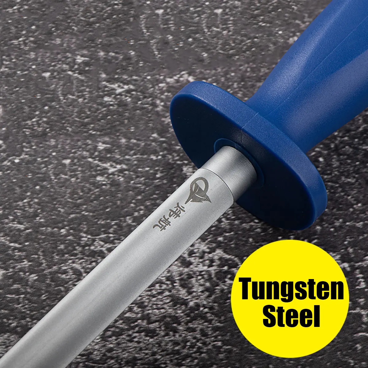 Professional Sharpening Steel Rod - Ultra-Fine Diamond Honing Rod for High Carbon Steel Knives, Butcher to Home Chef