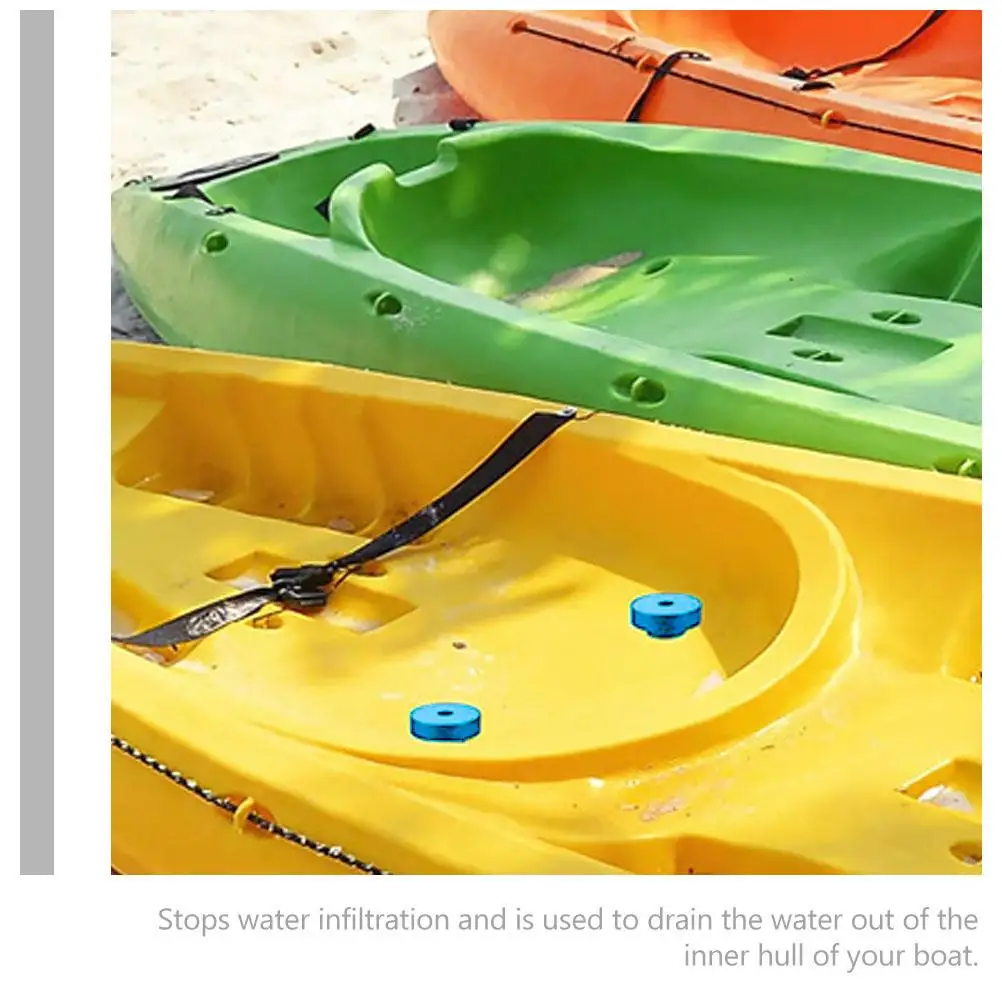 

8 Pcs Drain Plug Scupper Stopper Rubber Boat Accessories Lightweight Portable Strong Durable Kayak Canoe Drainage Hole Stoppers