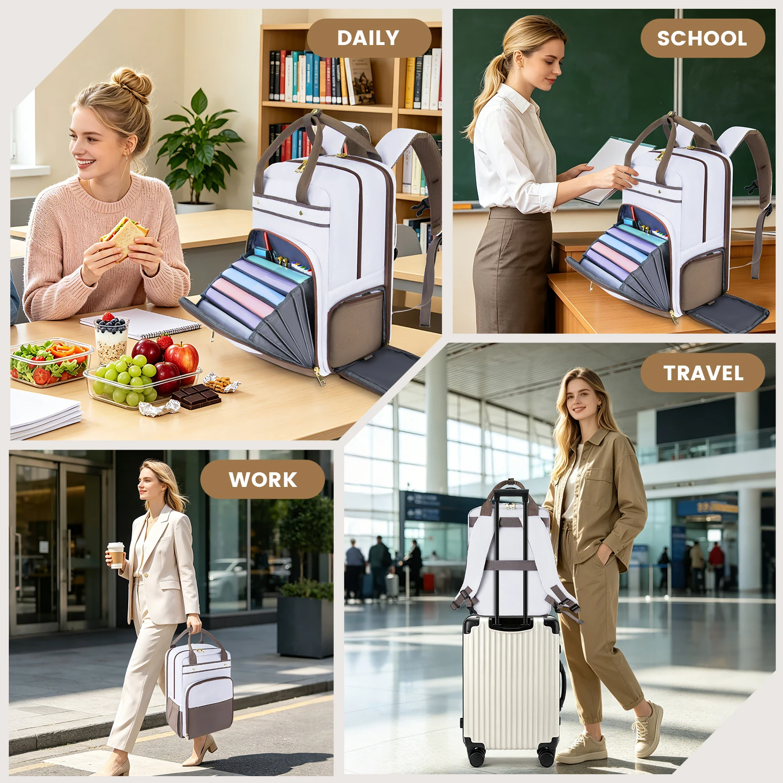 Teacher Backpack with Lunch ba - огляд і ціна Laptop Backpack 15.6