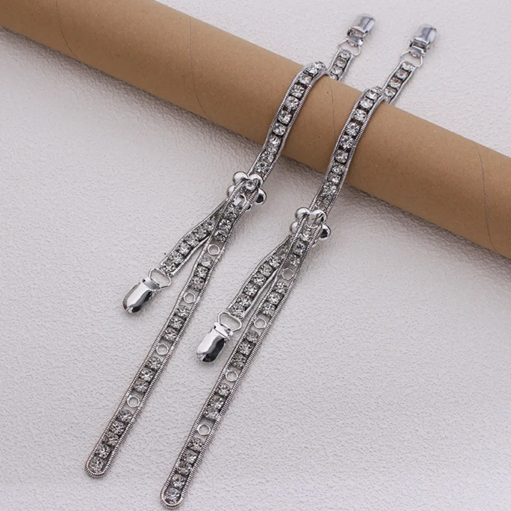 Creative Gift Removable Bra Straps Anti-slip Adjustable Shoulder Belts Rhinstone Decorative Shoulder Straps Wedding