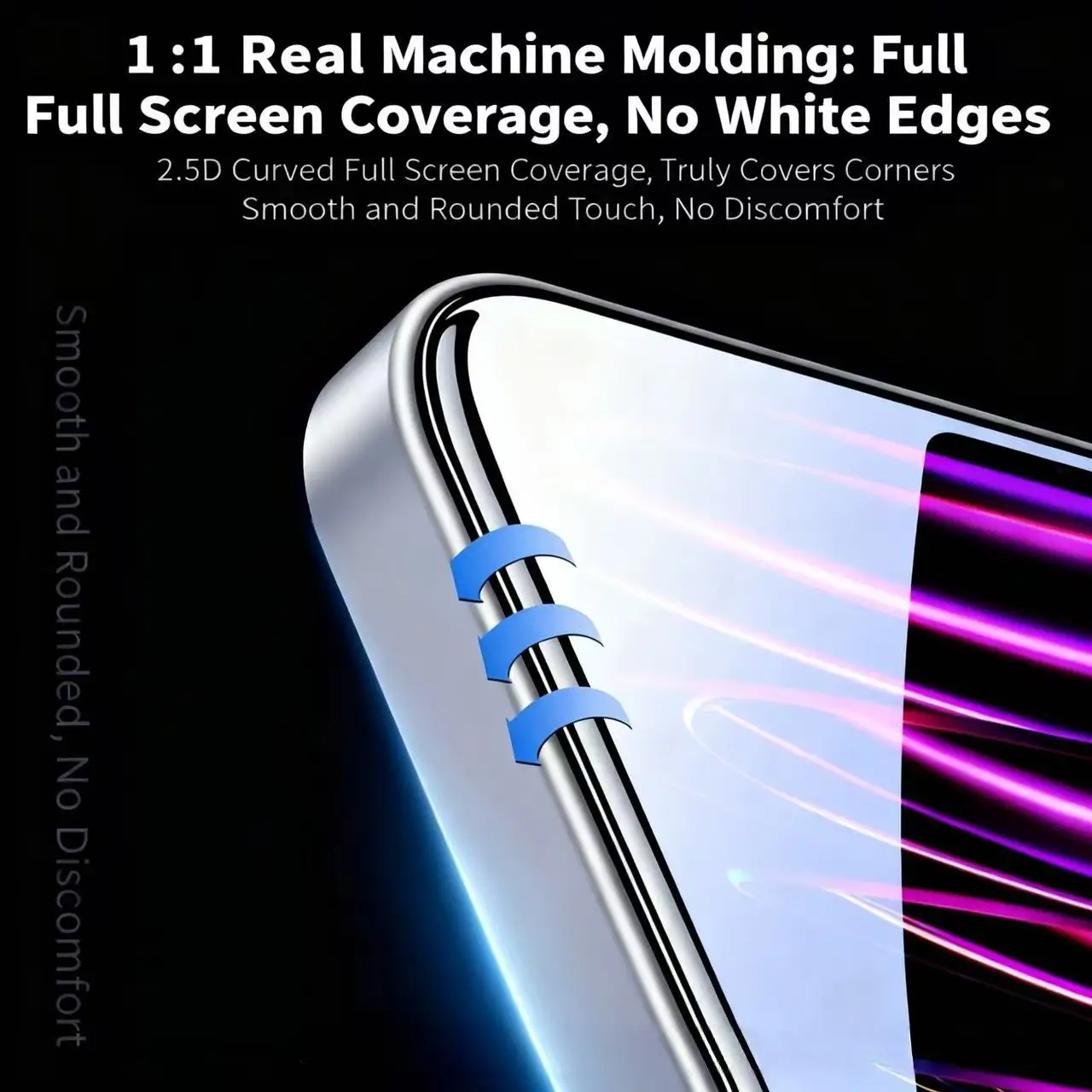 Protetor de tela de vidro temperado de alta definição de 2 unidades compatível com iPad Pro de 12,9 polegadas