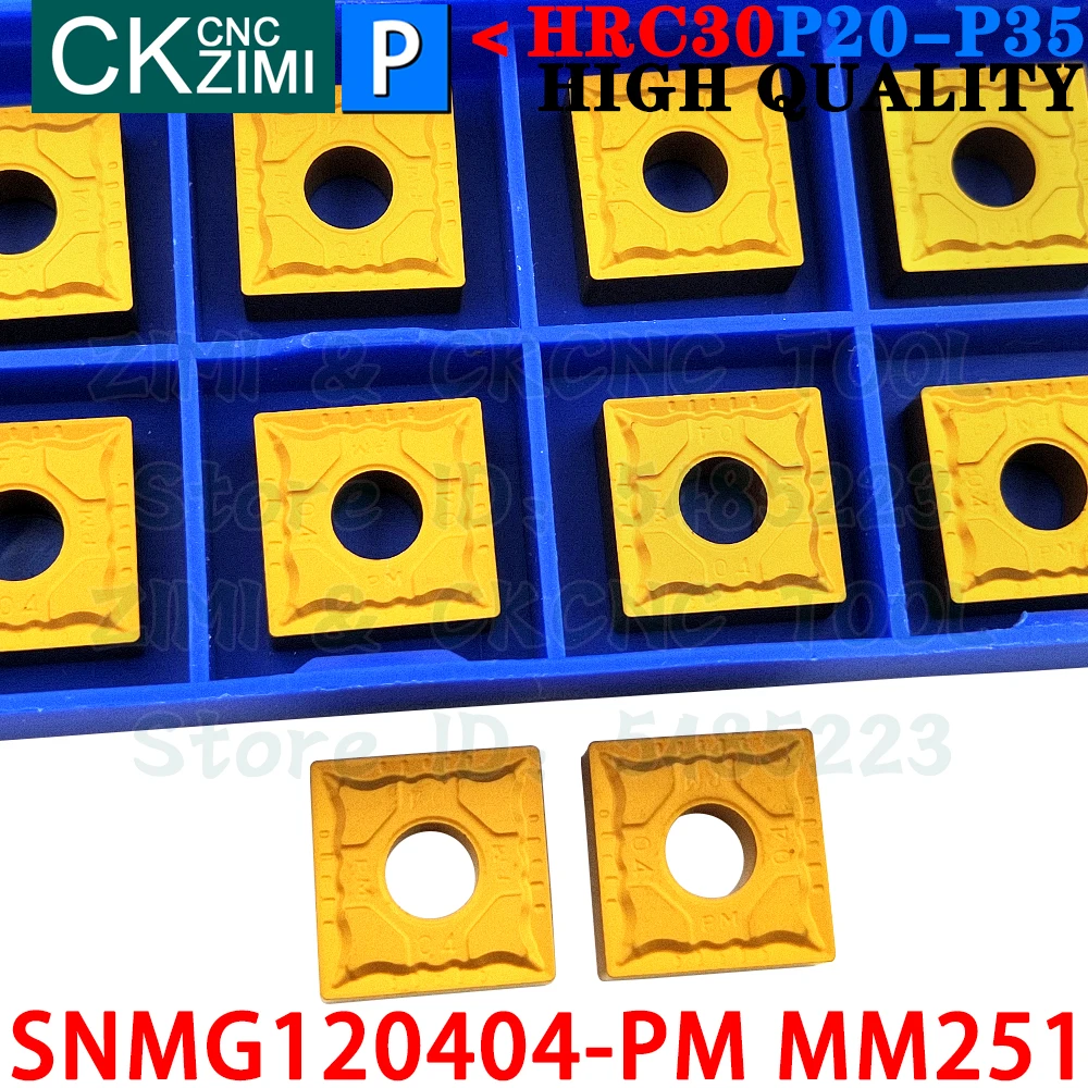 SNMG120404-PM MM251 SNMG 120404 PM MM251 Karbit Sisipan Eksternal Berputar Sisipan Alat SNMG431 SNMG1204 SNMG 1204 PM CNC Logam Mesin Bubut Alat Pemotong