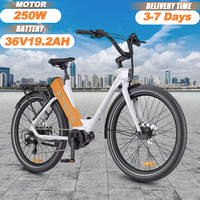 ENGWE P275ST Electric Bike 250W Bafang Mid-Motor 36V19.2Ah Lithium Battery 25KM/h Ebike 20 inch Tire Adult City Electric Bicycle