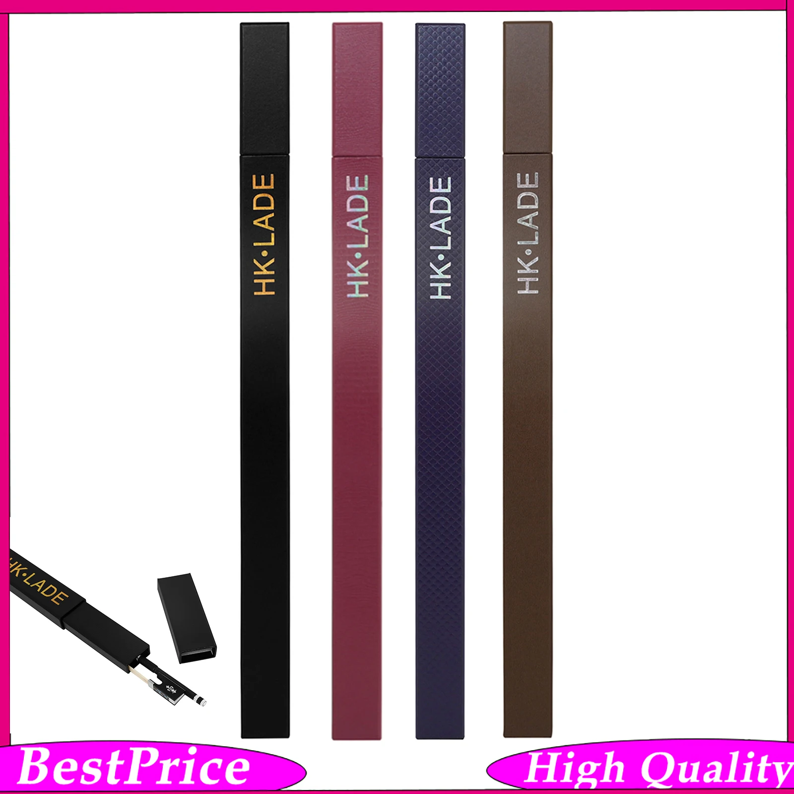 HK.LADE Universal Violin Bow Case Viola Bow Hard Shell Protective Storage Bag Musical Instrument Accessories for Bow Storage