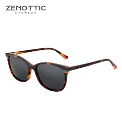 ZENOTTIC Fashion Polarized Sunglasses for Women Trend Shades UV Protection Ladies Acetate Sun Glasses YD1158