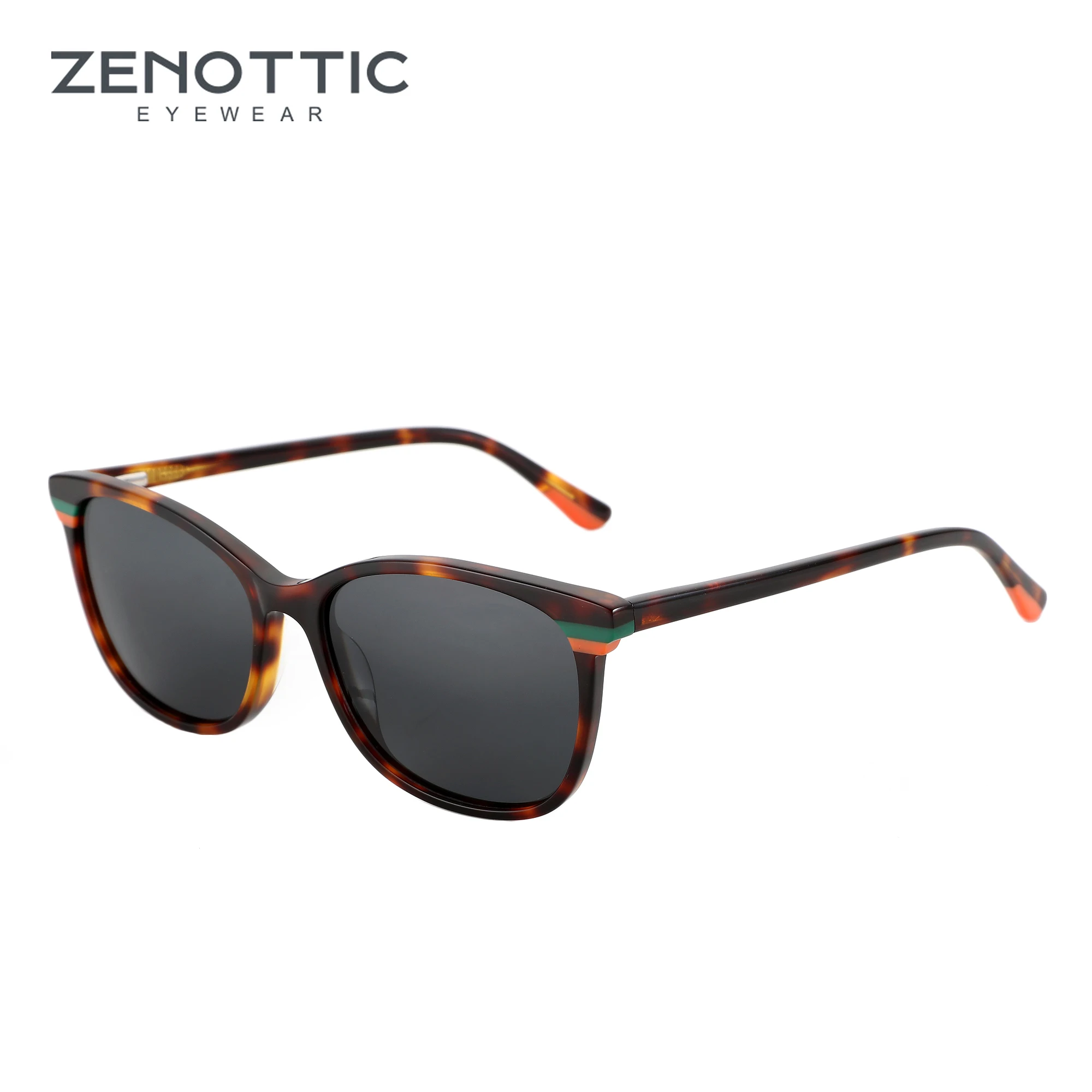 ZENOTTIC 2024 Fashion Polarized Sunglasses for Women Trend Shades UV Protection Ladies Acetate Sun Glasses YD1158