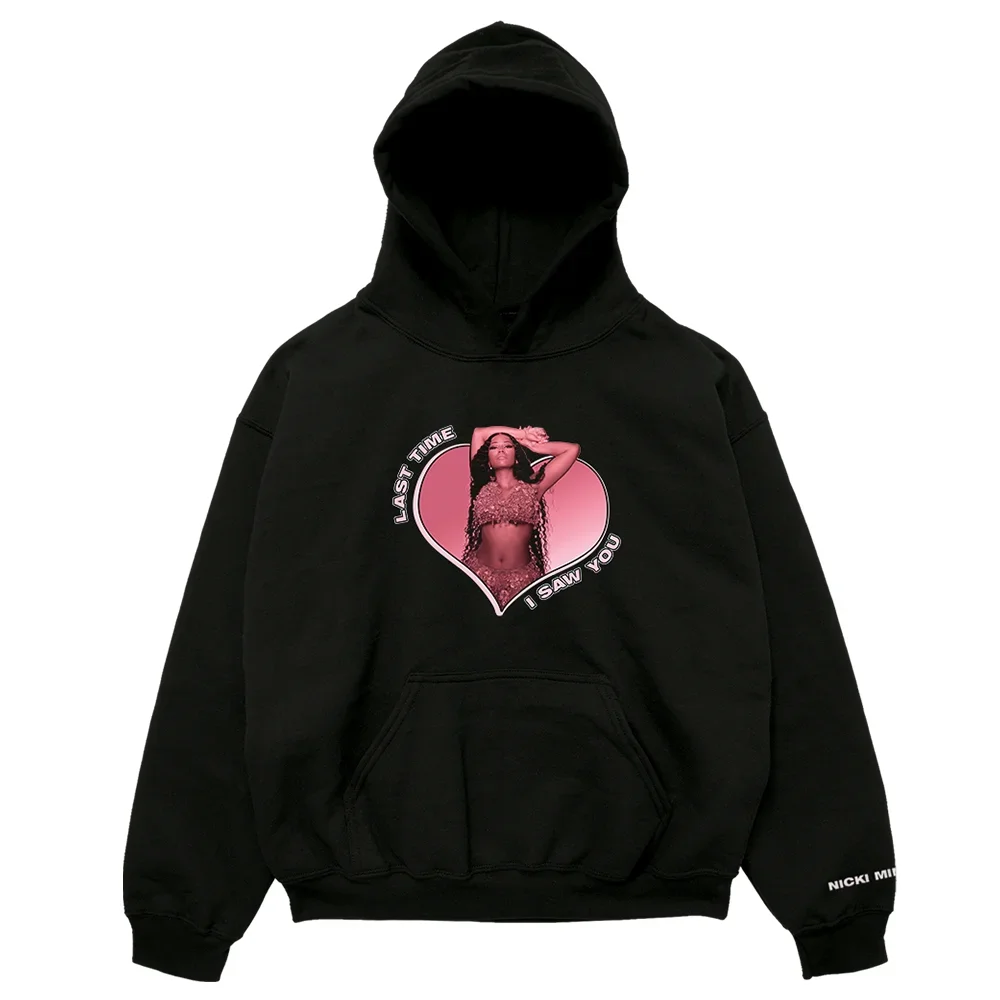 Nicki Minaj Merch HEART Hoodies UnisexFunny Women Vintage Hip Hop Oversized Tee Streetwear