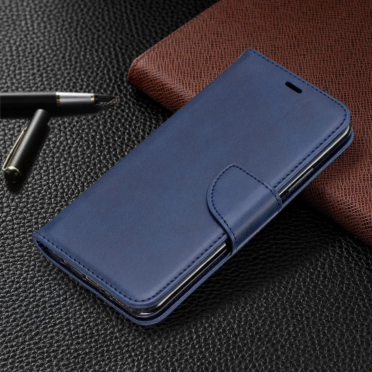 Lambswool Pattern Solid Color Leather Case Wallet Flip Phone Case For HUAWEI NOVA9/8I/P50/Y7A/P SMART 2021 HONOR 50/X20 LITE