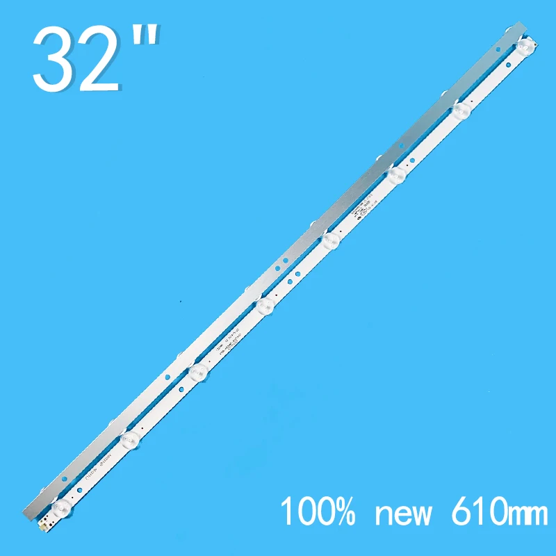 New 3PCS/lot 610mm 6LEDs 3V For 32" TV 4708-K320WD-A2213K01 K320WD 471R1055 LE32D59 32PFL3045 4708-K320WD-A4213K01 4708 K320WD