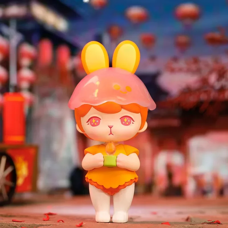 

100% Original BUNNY Happy Spring Festival Series Blind Box Anime Action Figure Guess Bag Ornament Figurines Home Decor Dolls