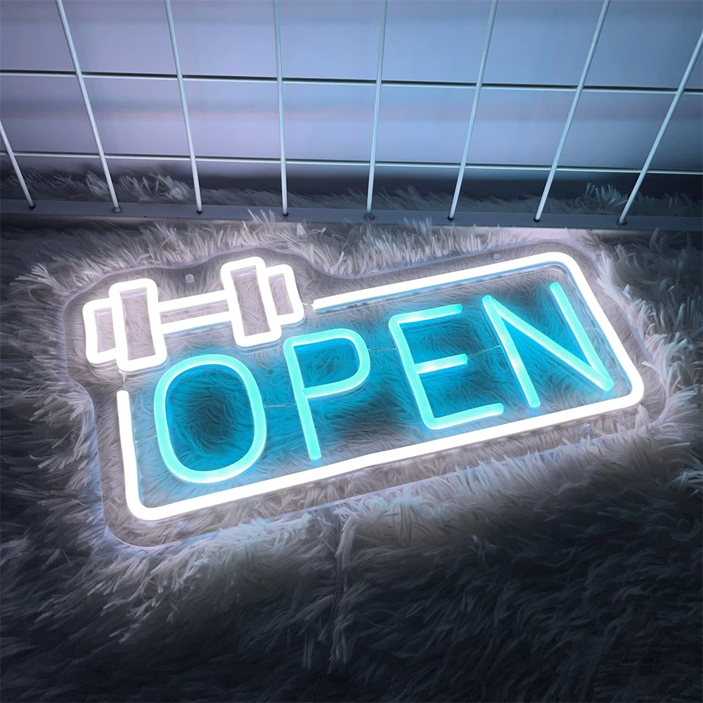 Open OPEN LED Neon Signs Beer Coffee Lights Wall Decor Cafe Bar Club Store Shop Nail Salon Cut Hair Salon Gym Party Custom Sign