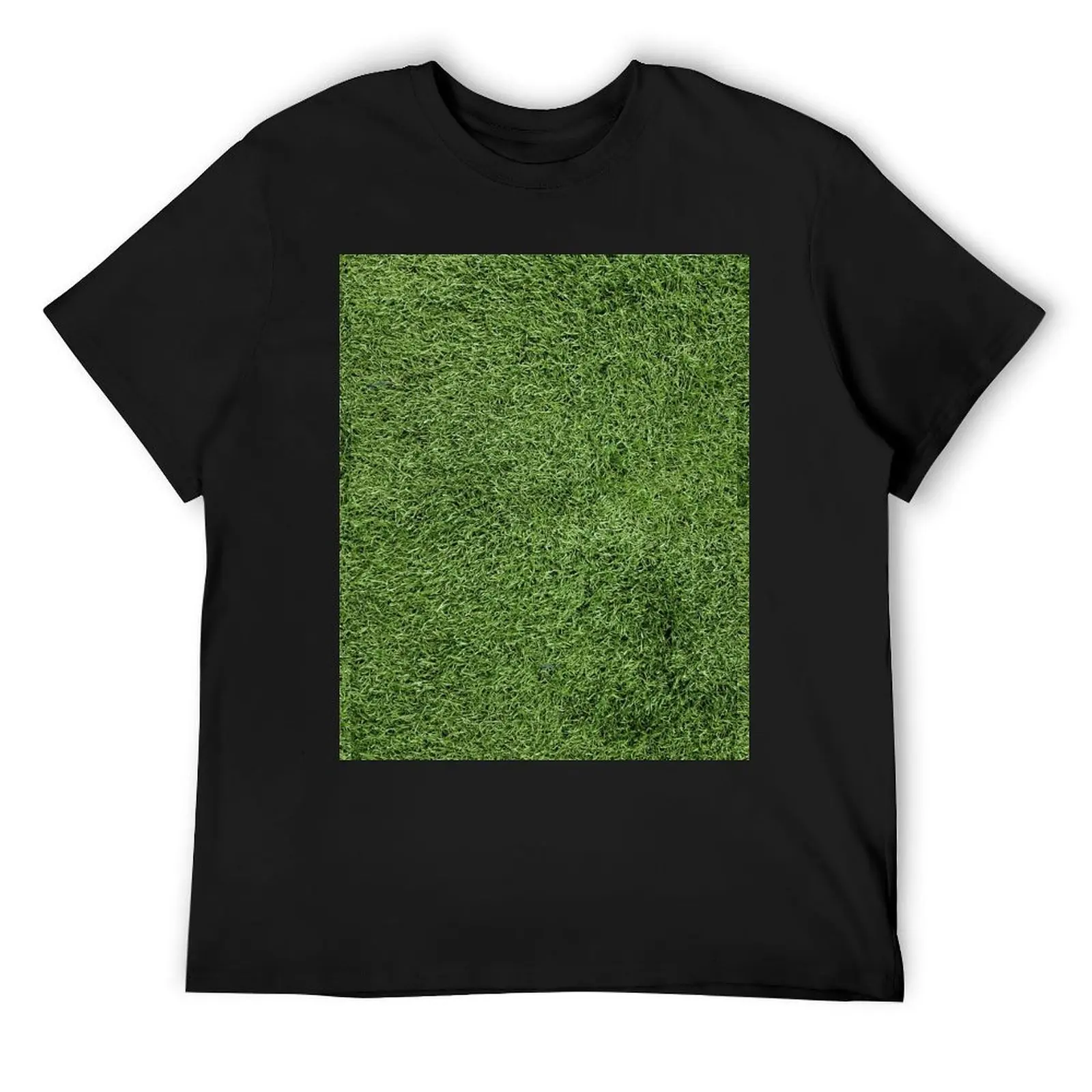 Astroturf Lush Green Turf Grass Athletic Field Texture T-Shirt blue archive cheap stuff Men's t shirts