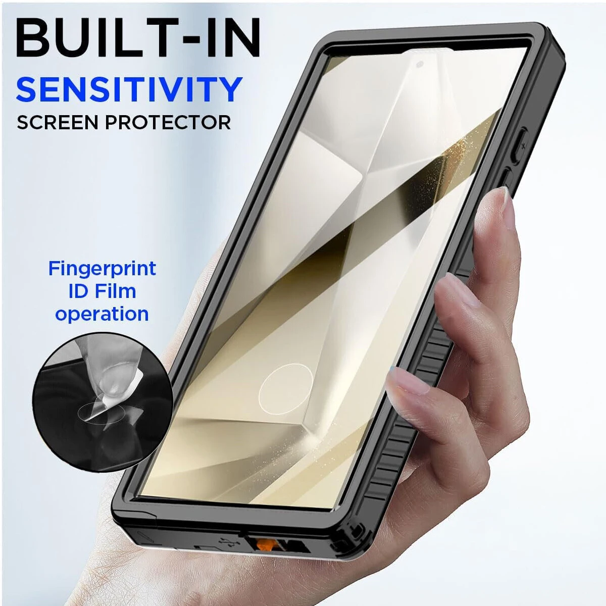 IP68 impermeável Shellbox Case para Samsung Galaxy, cobertura de luxo para telefone de natação, metal alumínio, S24, S23, S22 Ultra FE, A54, A14, A34, 5G