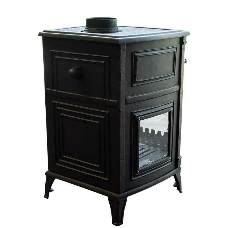 Gran oferta personalizable, chimenea de invierno, chimenea de leña para el hogar, calefacción de leña Rural con horno, chimenea de hierro fundido