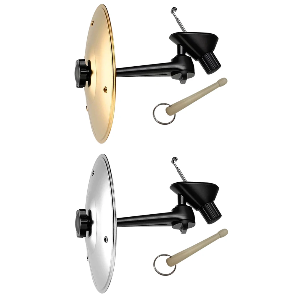 Mini Drums Trend Musical Saucer Car Crash Cymbal With Drum Sticks Alloy Car Crash Drums With Knocking Stick Cymbal Air Vent Drum