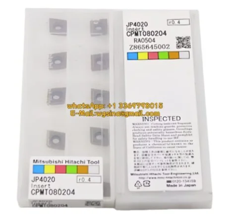 HITACHI CPMT080204 JP4020 Coated Carbide Turning Insert CNC Lathe Cutting Tip For Metal Precision Machining