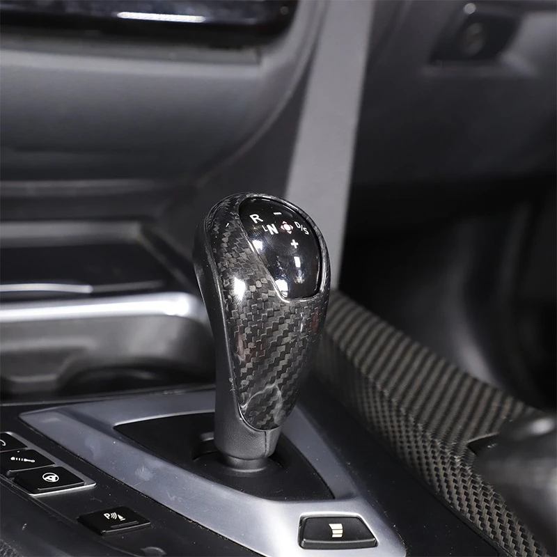 For BMW M2 F87 M3 F80 M4 F82 M5 F83 F10 F85 X5M F86 X6M F12 Real Carbon Car Gear Shift Shift Lever Decoration Gear Handle Cover 2