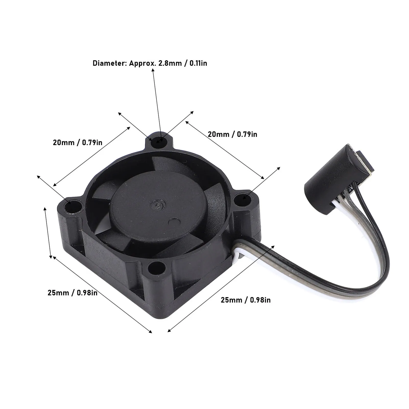 Atualizar kit de extremidade quente 0.2mm extrusora de bico de aço endurecido extremidade quente com ventilador 2510, adequado para impressora 3d bambu p1p p1s 0.2mm bico