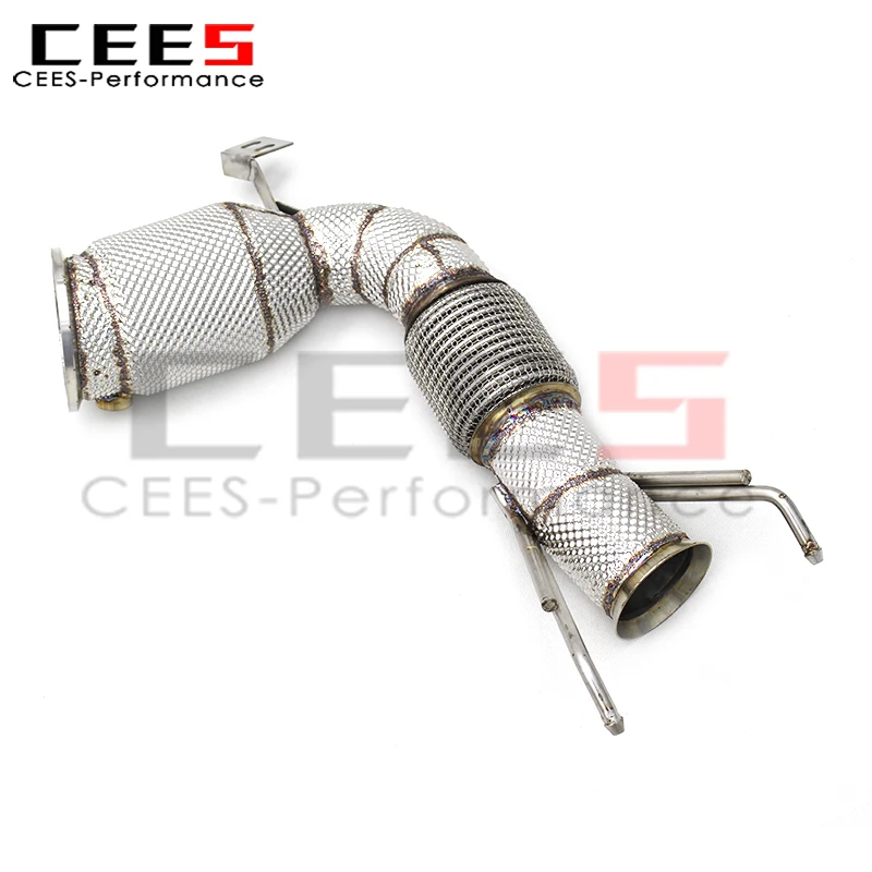 CEES Factory Outlet High Flow Catted Exhaust Downpipe for MINI COOPER/COUNTRYMAN/JCW F60 2.0T 2017-2021 Exhaust Pipes