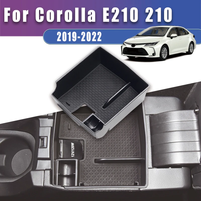 Armrest Storage Box For Toyota Corolla Levin 2022 2021 2020 2019 Dual-Layer Console Organizer Tray Easy Install Auto Accessories