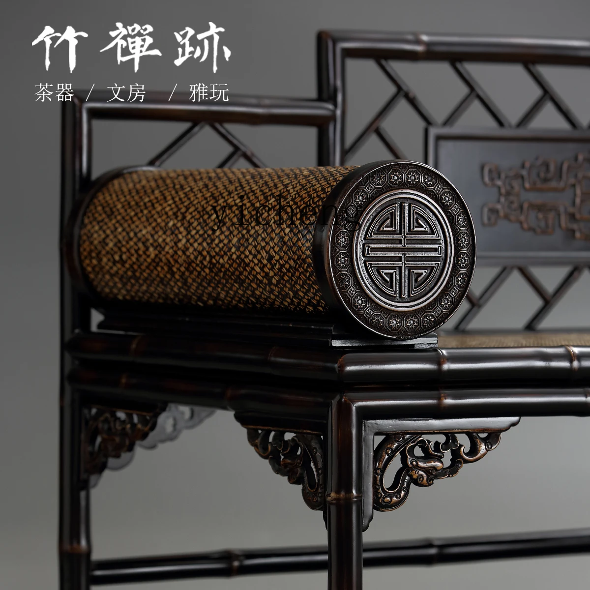 تشيكوسلوفاكيا الكلاسيكية الأحمر الخيزران غرفة المعيشة غرفة الشاي أريكة سرير أثاث زن الكلاسيكي