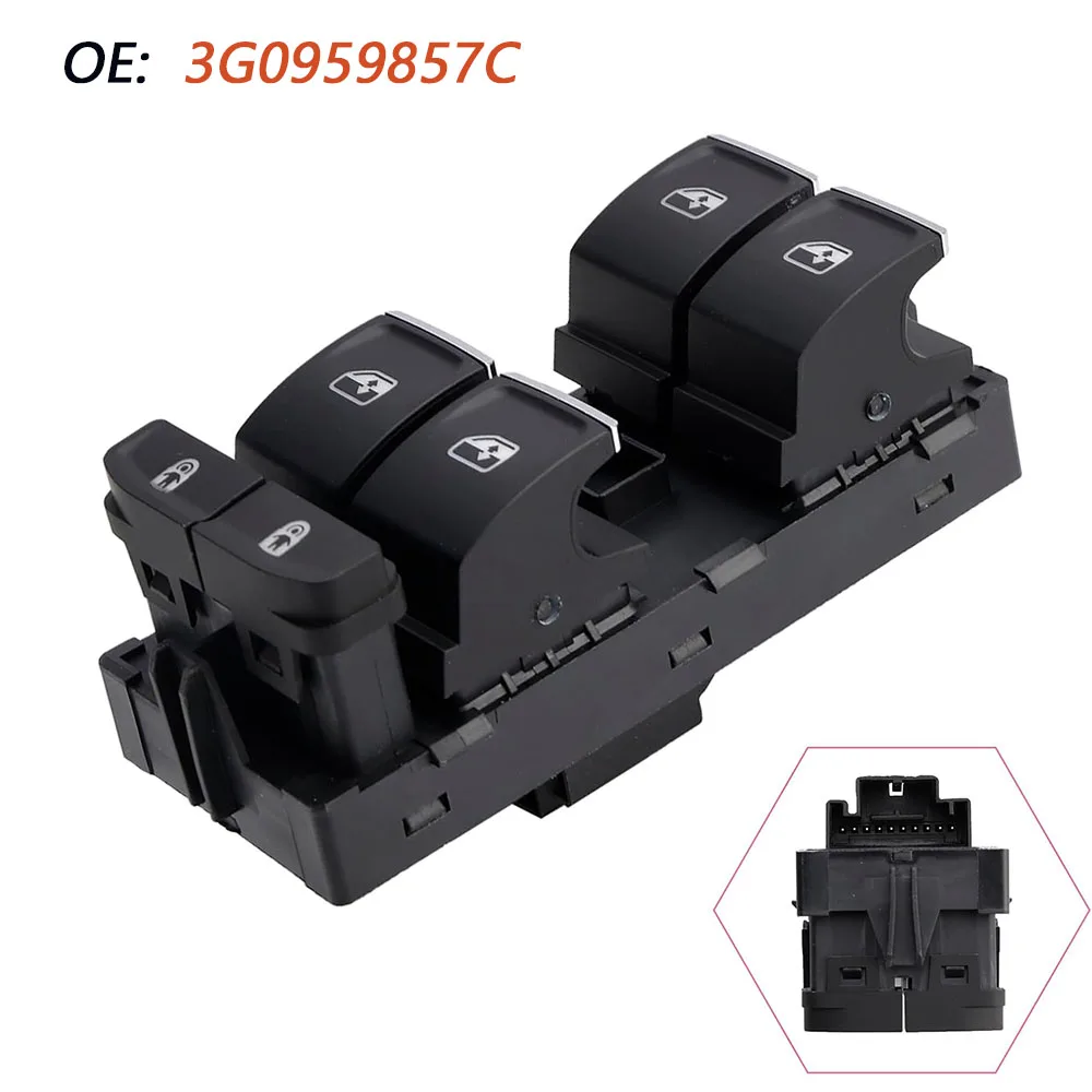 

Для Volkswagen VW Touran Touareg Skoda Supreb Karoq Kodiaq кнопка управления главным переключателем окна 3G0959857C 3G0959857B
