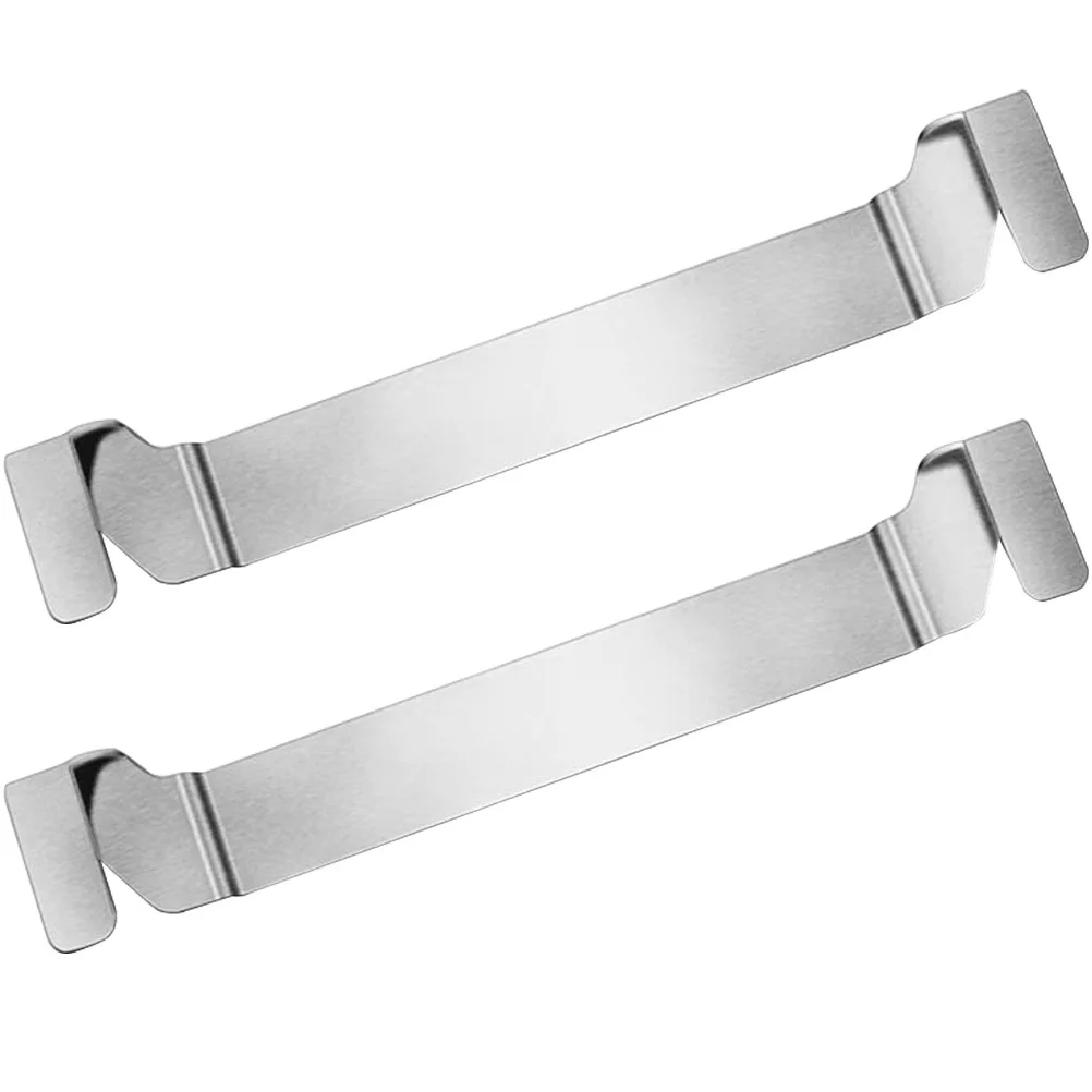 

2 Pcs Bbq Tool Fixing Rack Grilling Spatula Holders Utensils Griddle Accessories Holder Stainless Steel Bakeware Spatula Silver