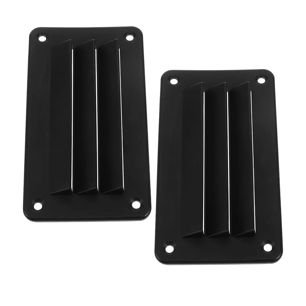 

2Pcs Marine Air Vent Louver Covers Rectangular Nylon Exhaust Vent Grille for Boat Rv Yacht Camper Ventilation Outlet
