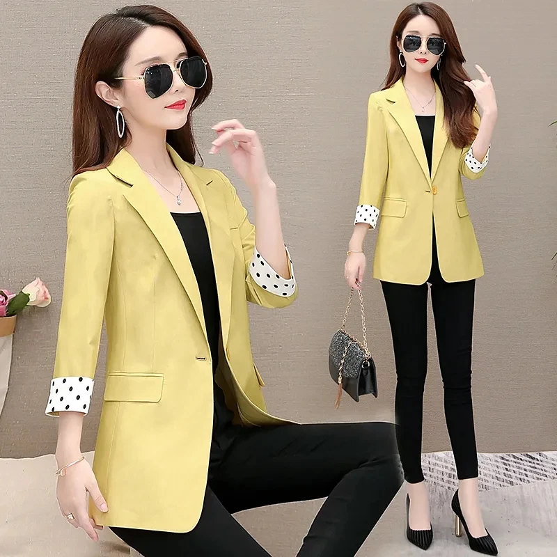 

Fashion Blazer Mujer 2022 Spring And Autumn Women's Clothing Korean Casual Temperament Suit Jacket Female Summer Sunscreen Shirt