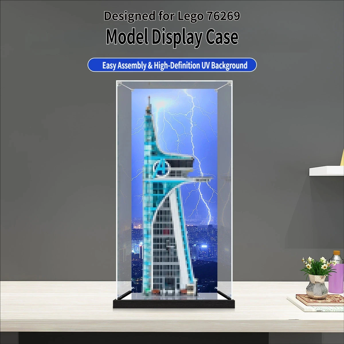 

Acrylic Display Case for Lego 76269 Alliance Building Building Set– Dustproof Display Box&Showcase,Display Box-Only Display case