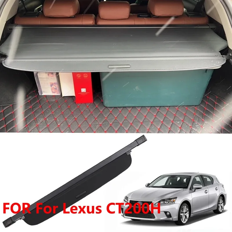 For Lexus CT200H 2009-2020 Retractable Trunk Cargo Cover Waterproof Privacy Shield Auto Parts