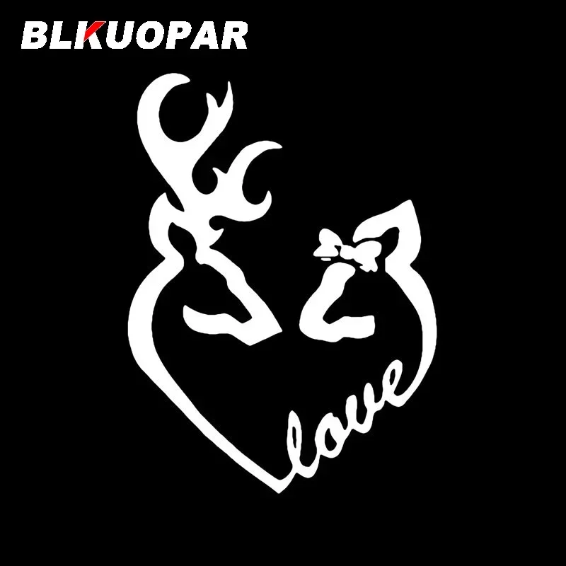 BLKUOPAR مسلية الحب القوس قرون ملصقات السيارات يموت قطع ملصق مائي باب السيارة حامي الفينيل شخصية ويندوز الإبداعية جذع الشارات #2