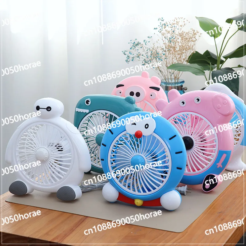 Student Dormitory Bed, Office Desk, Bedside Mini Cute Cartoon Small Electric Fan