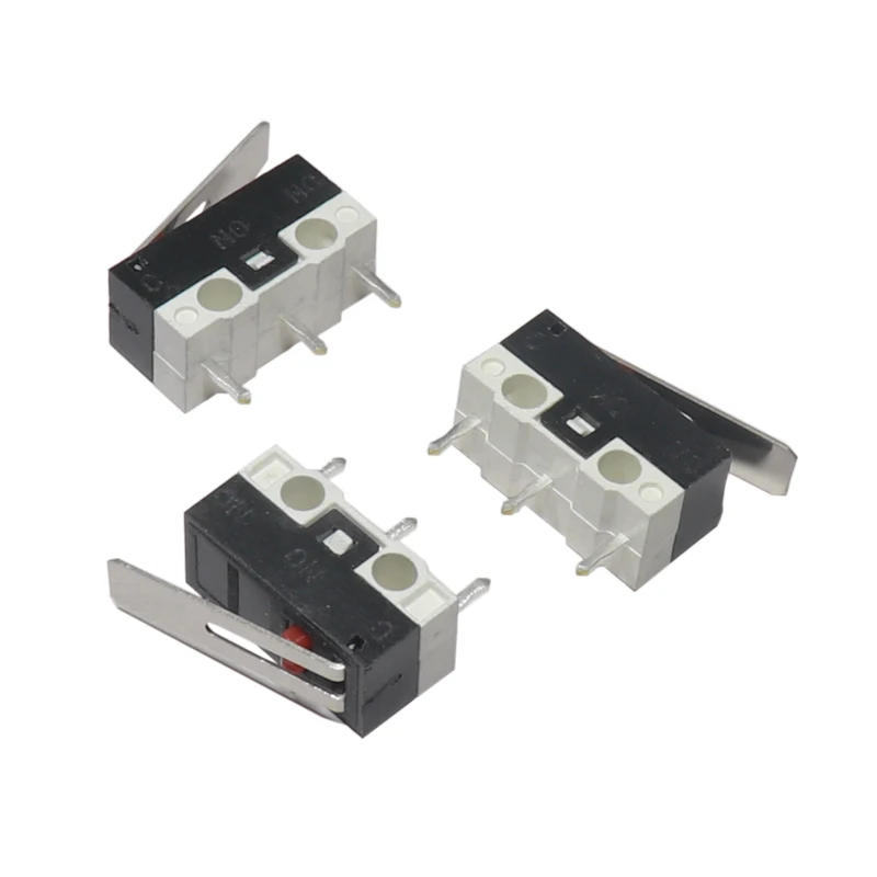 【50-10PCS】AC 125V 1A SPDT 1NO 1NC Momentary Long Hinge Lever Micro Switch