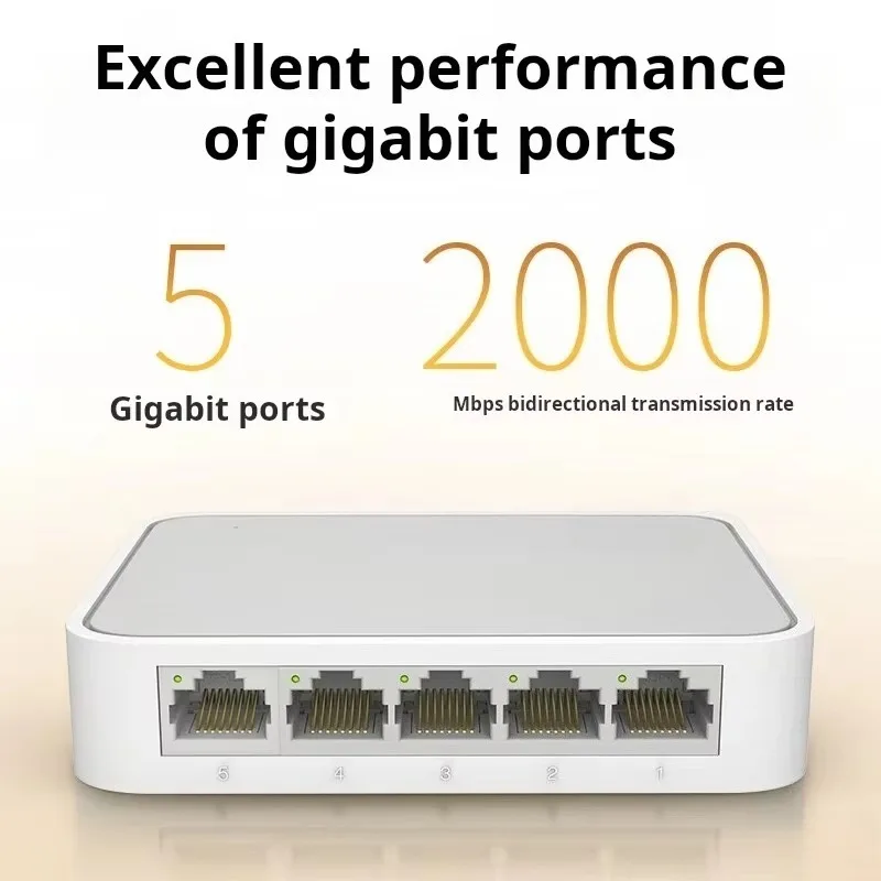 TP-LINK 5-port Gigabit Switch 1000mbps Network Cable Network Splitter Home Dormitory Splitter Mini Plug and Play TL-SG1005+