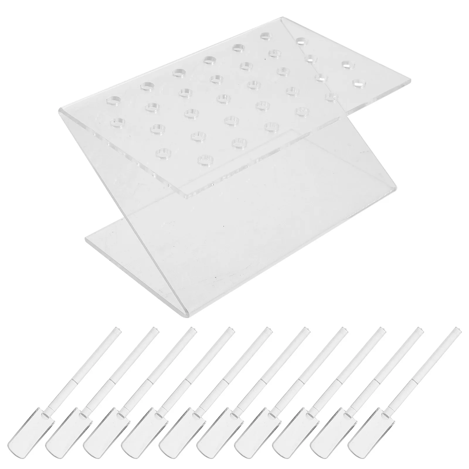 

32 Hole Nail Polish Display Stand Plastic Organizer for Samples Charms Salon Use Space Saving Storage Nail Display Stand