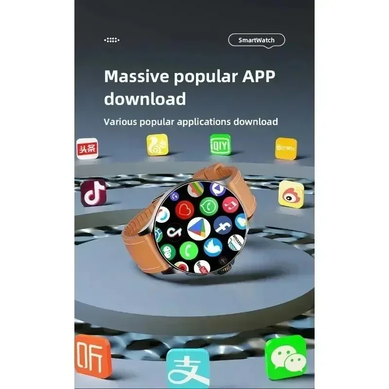 GT200Smart Watch1.95'' Amoled 750*750 HD Resolution Telescopic Rotary Camera Touch encoder Android 10.0 Smartwatch