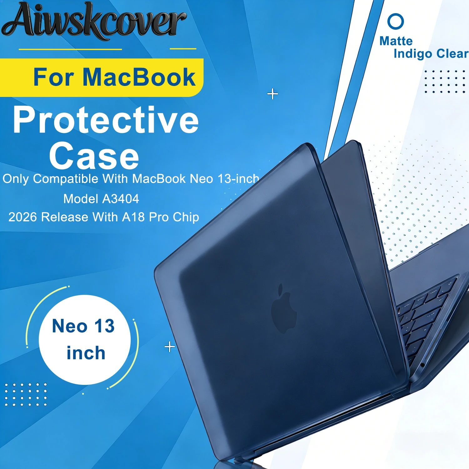 Laptop Hard Shell Cover For MacBook Neo 13 inch 2026 Model A