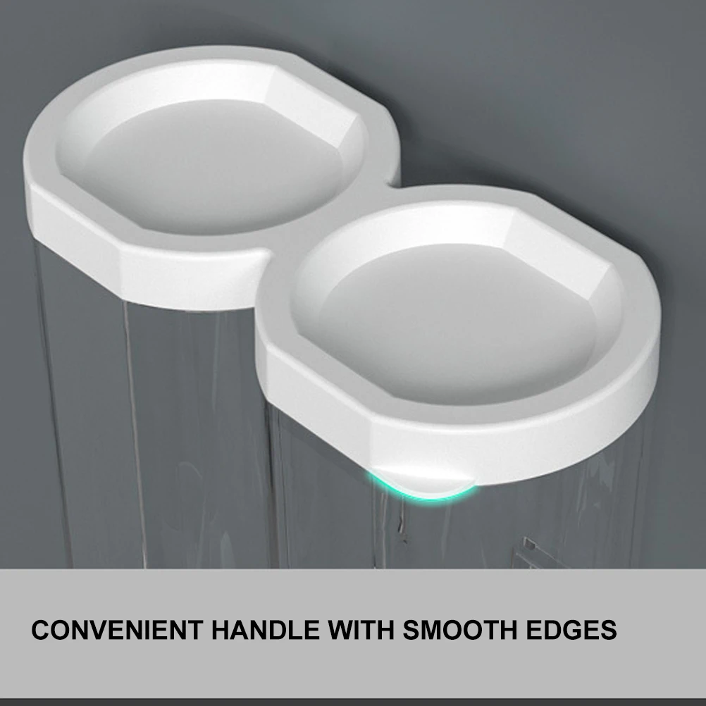 

Plastic Cereal Storage Box Containers Wall mounted Grain Canister Dry Food Dispenser Sealed Tank Airtight Storage Jar