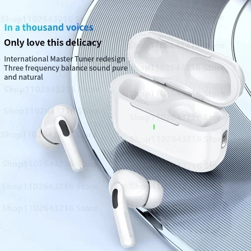 New 2024 Air Pro True Wireless Bluetooth Earphones Headphonesfor IPhone Android HiFi Sound Low Latency Noise Reduction Earbuds