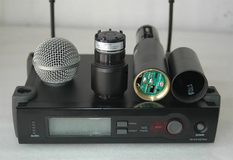 SLX4 SLX24/BETA58 S.M58 UHF Wireless Microphone Mic System with Handheld Headset and Lavalier Microphone