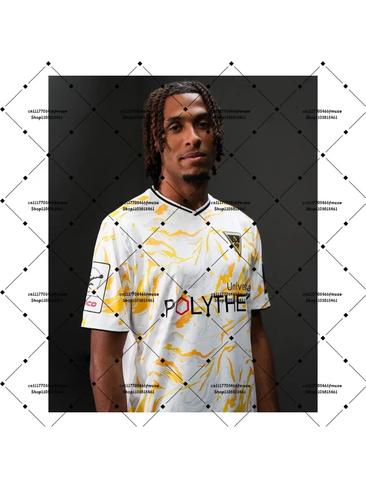 26-27 Deutschland Herren Fußball Dry-Fit Atmungsaktives T-Shirt Alemannia Aachen Unisex Outdoor-Sport Drittes Trainings-Fußballtrikot