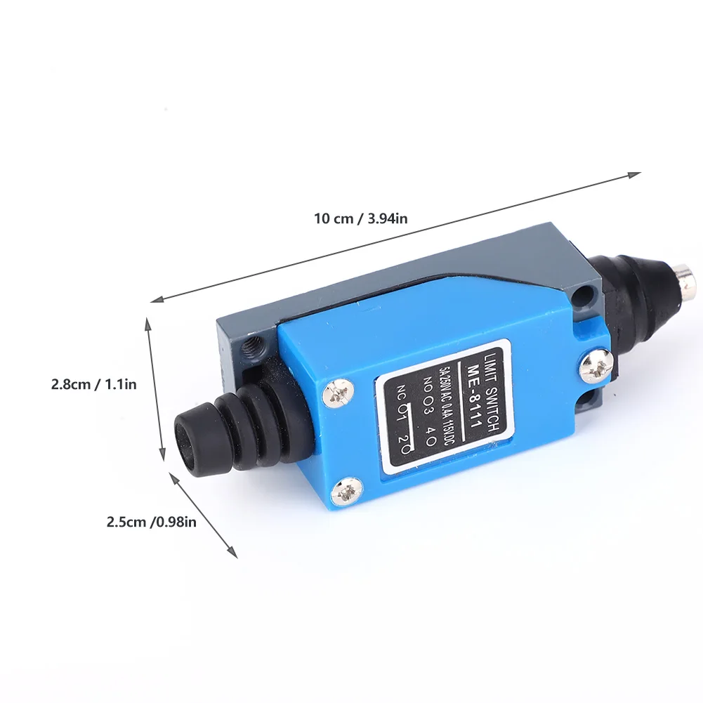 Interruptor de limite interruptor de viagem ME-8111 interruptor de limite 250vac 50 ~ 60hz 115vdc alavanca de rolo ajustável micro switc 10x2.8x2.5cm