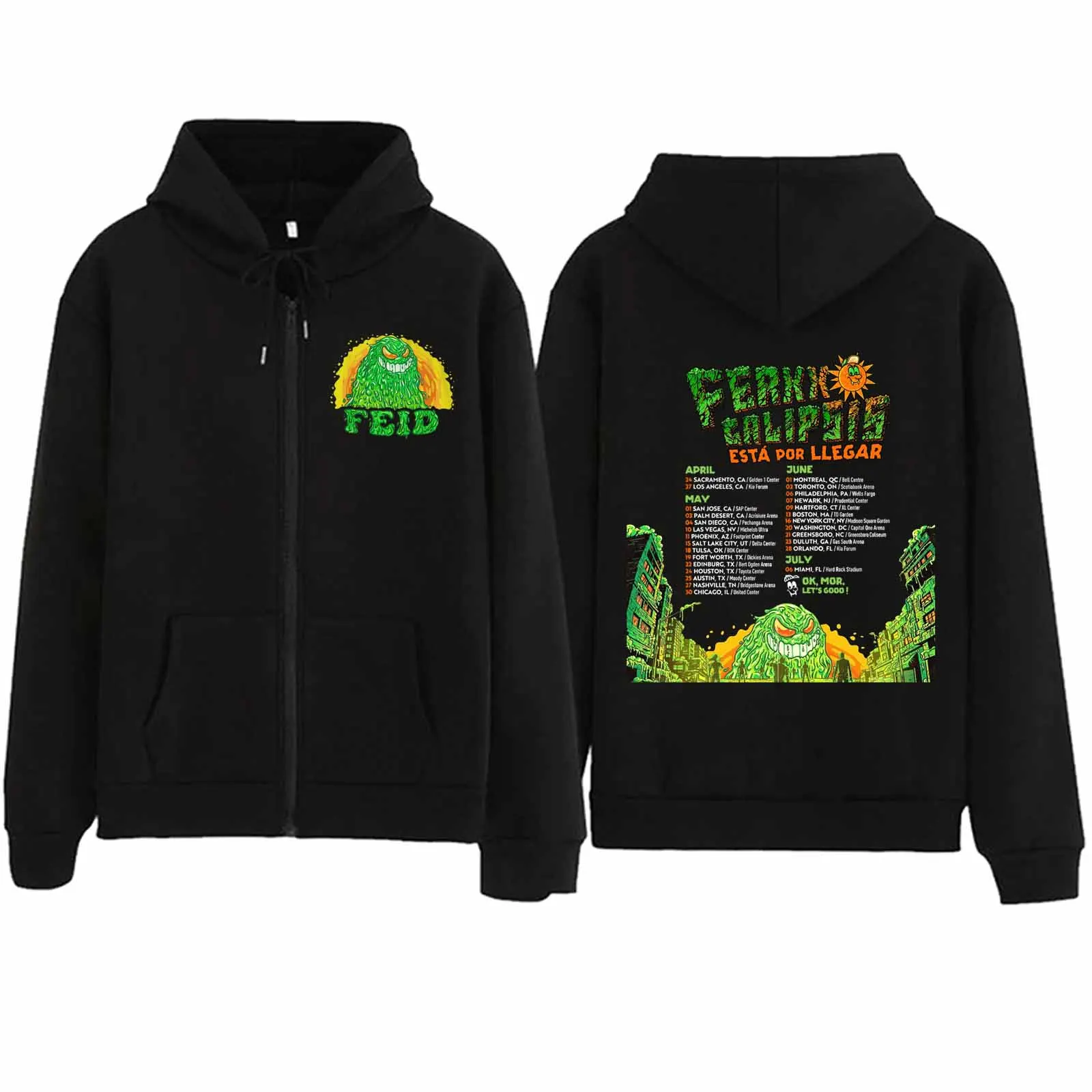 Feliz Cumpleanos Ferxxo Feid Rits Hoodie Harajuku Pullover Tops Sweatshirt Streetwear