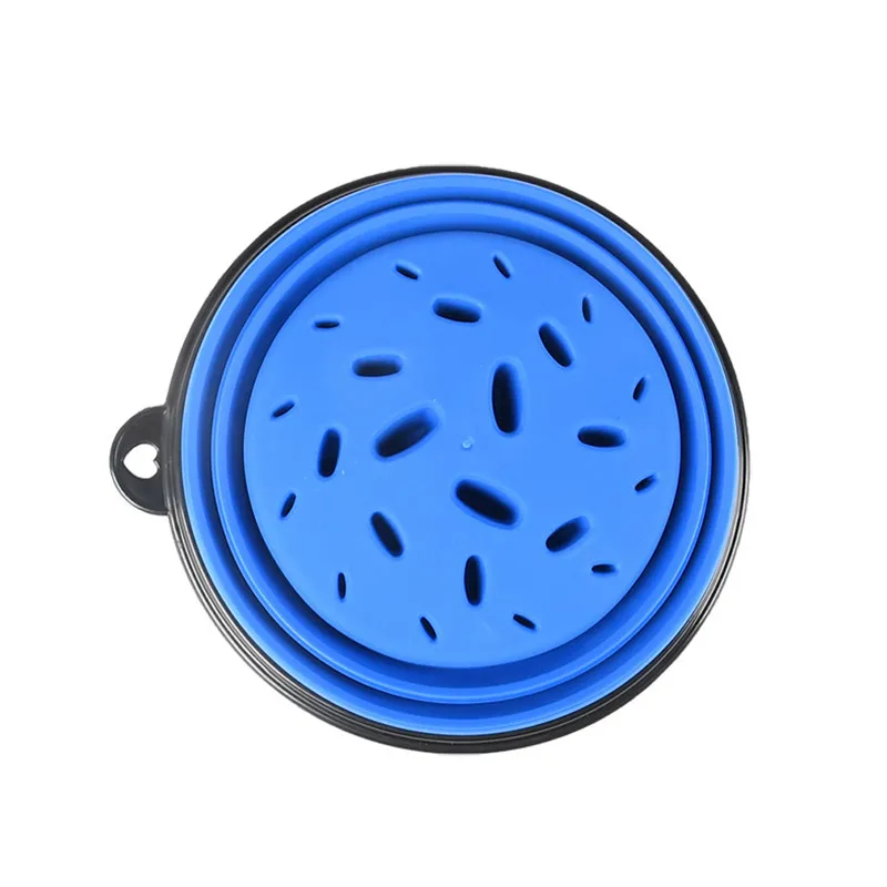 Slow Food Bowl Small Big Dog 1L Outdoor Travel Bowl for Dogs Flodable with Buckle Pet Feeder Puppy Dog Cat Bowls Pets Products