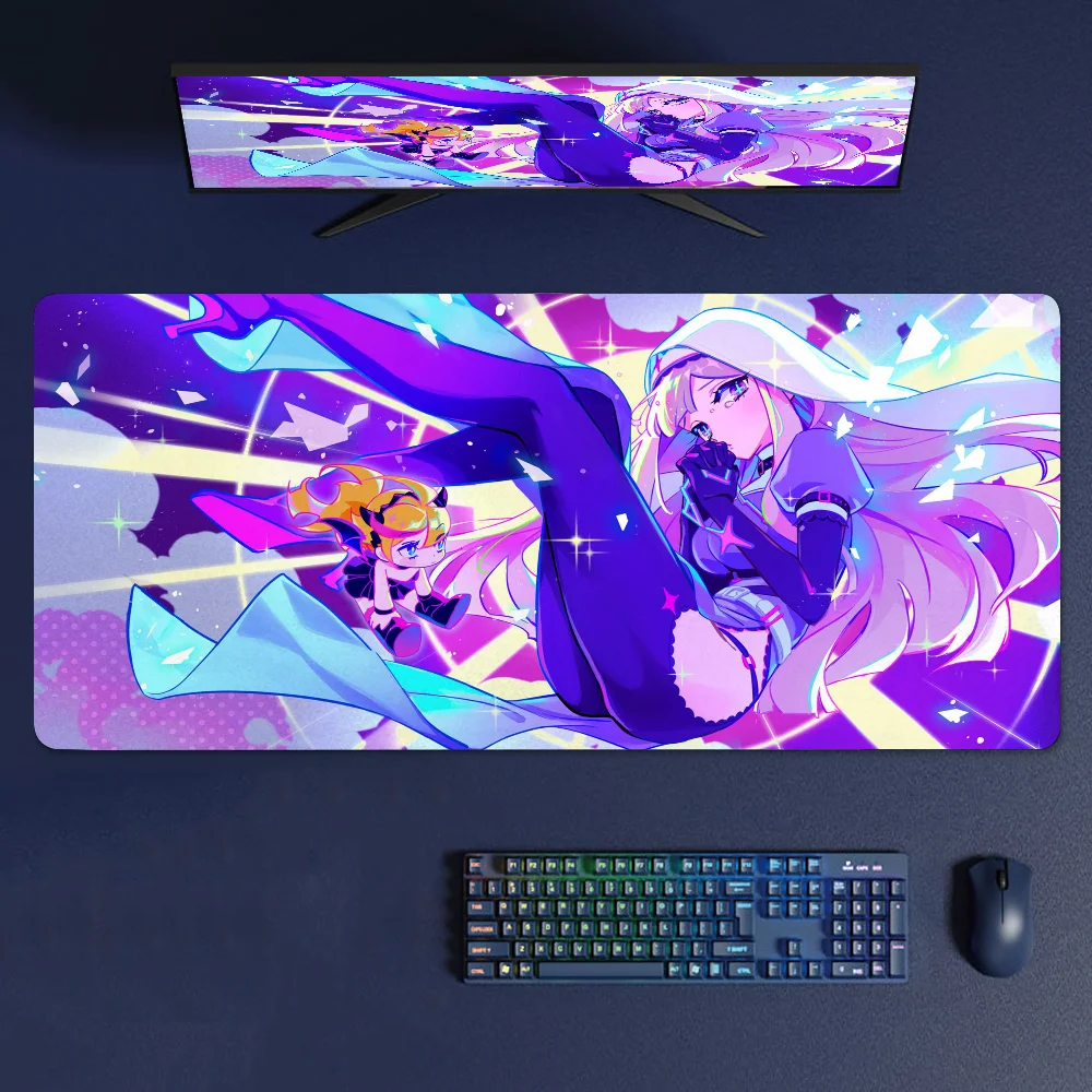Anime Girl M Muse Dash Mousepad Mouse Mat With Pad gaming accessories Prime Gaming XXL Keyboard Pad Stitch Padding Mat
